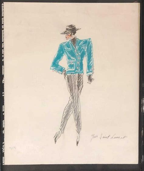 ysl schilderij|yves saint laurent drawings.